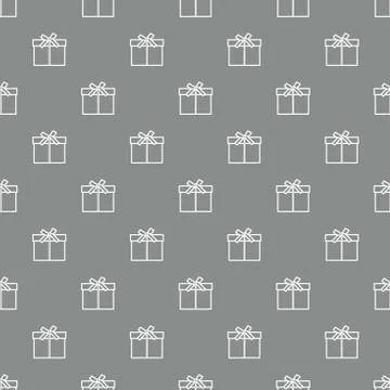 Seamless pattern with gifts boxes. Stock Illustration