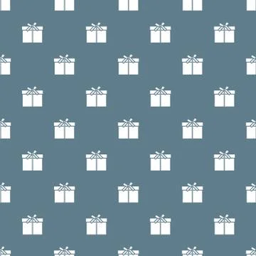 Seamless pattern with gifts boxes. Stock Illustration