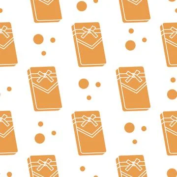 Seamless pattern with gifts boxes. Stock Illustration