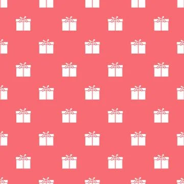 Seamless pattern with gifts boxes. Stock Illustration