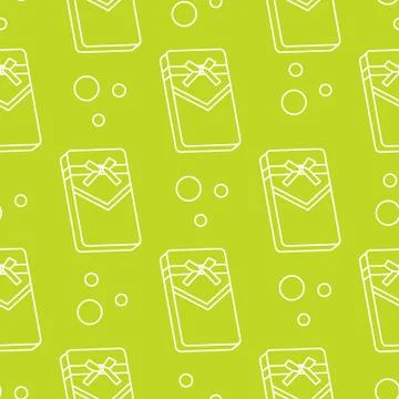 Seamless pattern with gifts boxes. Stock Illustration