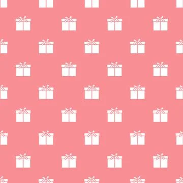 Seamless pattern with gifts boxes. Stock Illustration
