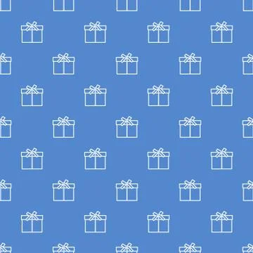 Seamless pattern with gifts boxes. Stock Illustration