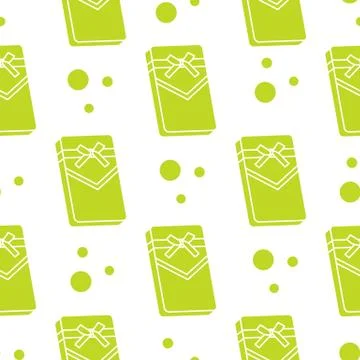 Seamless pattern with gifts boxes. Stock Illustration