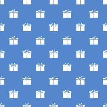Seamless pattern with gifts boxes. Stock Illustration