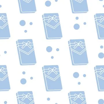 Seamless pattern with gifts boxes. Stock Illustration