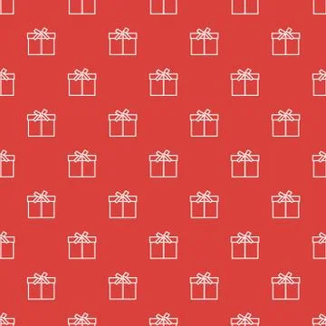 Seamless pattern with gifts boxes. Stock Illustration