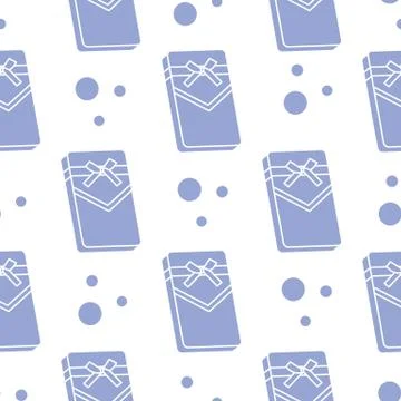Seamless pattern with gifts boxes. Stock Illustration