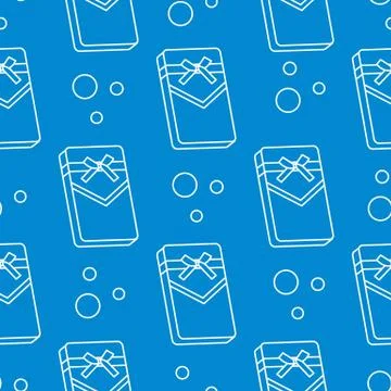 Seamless pattern with gifts boxes. Stock Illustration