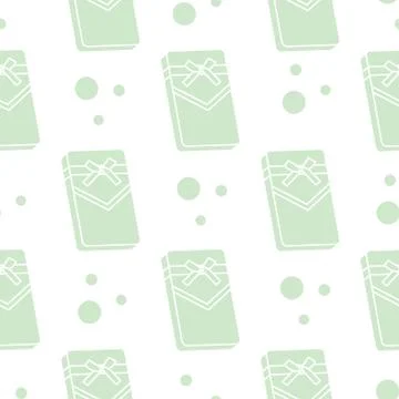 Seamless pattern with gifts boxes. Stock Illustration