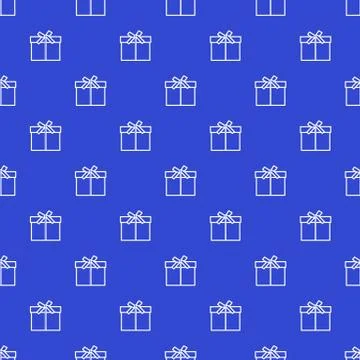 Seamless pattern with gifts boxes. Stock Illustration