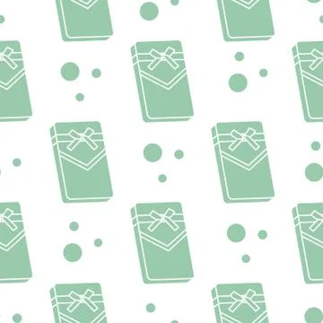 Seamless pattern with gifts boxes. Stock Illustration
