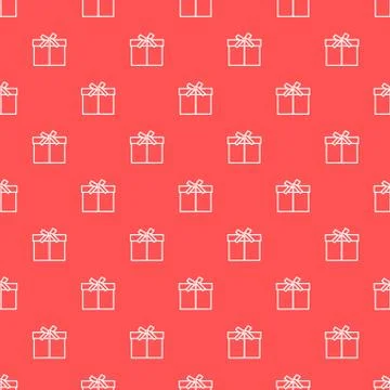 Seamless pattern with gifts boxes. Stock Illustration
