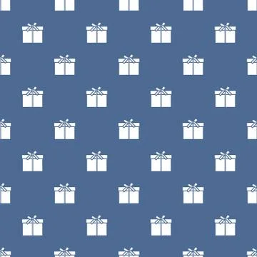 Seamless pattern with gifts boxes. Stock Illustration
