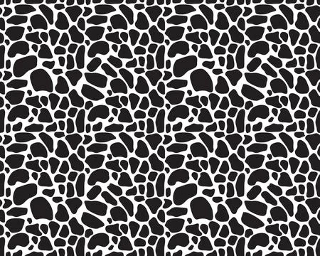 Seamless pattern of giraffe leather Stock Illustration