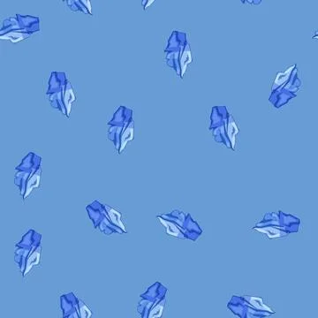 Seamless pattern glacier iceberg cartoon vector Stock Illustration