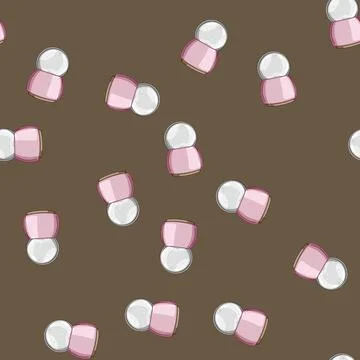 Seamless pattern glass snow ball cartoon vector 库存插图