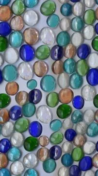 Seamless pattern from glass transparent stones Foto stock