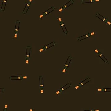 Seamless pattern glass vinegar bottle cartoon vector Stock Illustration