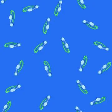 Seamless pattern glasses pool goggles cartoon vector イラスト素材