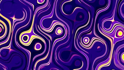 Seamless pattern of glassy purple and yellow swirls 스톡 동영상 276605286