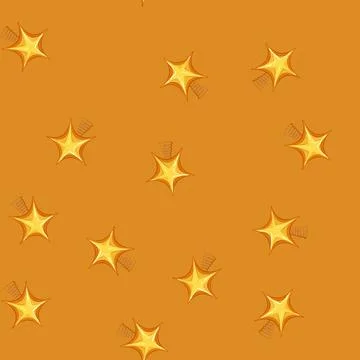 Seamless pattern glitter christmas star cartoon vector Stockillustratie