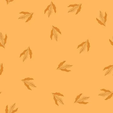 Seamless pattern glitter gold leaves cartoon vector イラスト素材