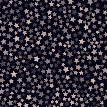 Seamless pattern with glitter sparkle stars. Vector illustration. Stock Illustration
