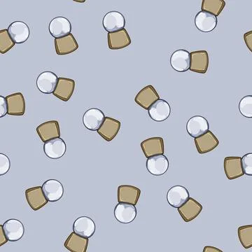 Seamless pattern globe snow ball cartoon vector 库存插图