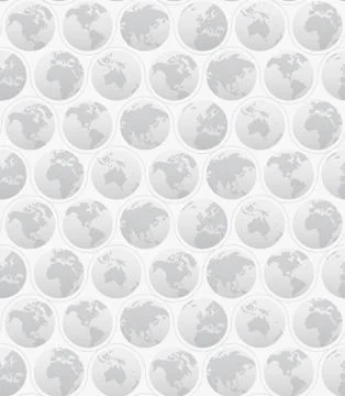 Seamless Pattern with Globes Stock Illustration