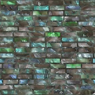 Seamless  pattern  of glossy brick wall Ilustração Stock