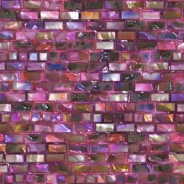 Seamless  pattern  of glossy brick wall Stock Illustration