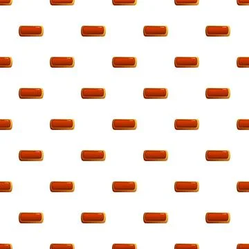 Seamless pattern with glossy orange subtract button icons イラスト素材
