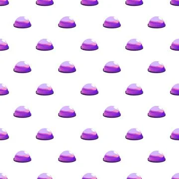 Seamless pattern with glossy purple dome shapes Stock Illustration