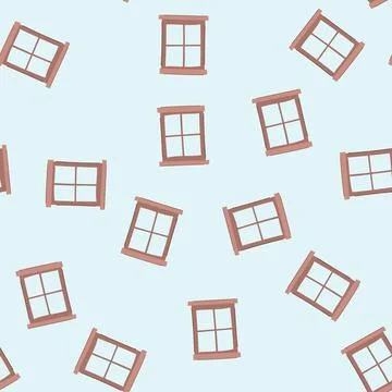 Seamless pattern glossy window frame cartoon vector イラスト素材