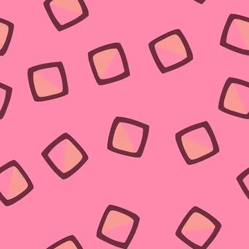 Seamless pattern glow blush compact cartoon vector Illustrazione stock