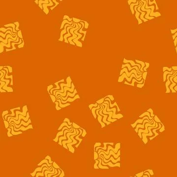Seamless pattern glow sun groovy cartoon vector Illustrazione stock