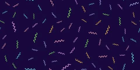 Seamless pattern glowing desktop icon, neon set geometric sticker, neon Stock Illustration