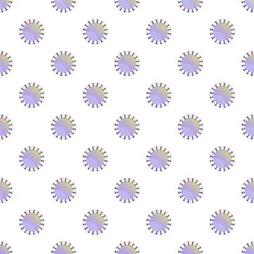 Seamless pattern with glowing pale purple circles and pearl border 스톡 일러스트