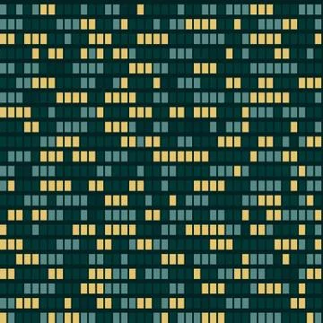 Seamless pattern of glowing windows of a night city, vector tiled texture Stockillustratie