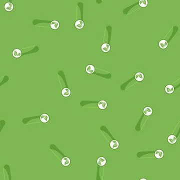 Seamless pattern gmo vegan product label cartoon vector Stock Illustration