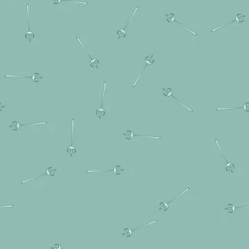 Seamless pattern god trident magic cartoon vector 스톡 일러스트