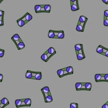 Seamless pattern goggle goggles welding cartoon vector Stock Illustration