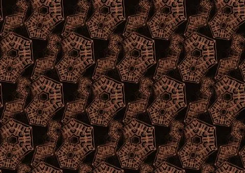 Seamless pattern gold brown black Stock Illustration