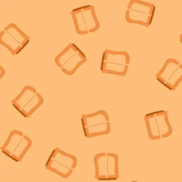 Seamless pattern gold buckle belt cartoon vector Ilustração Stock