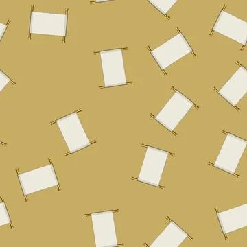 Seamless pattern gold chinese scroll cartoon vector 库存插图