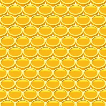 Seamless pattern gold coins, background success concept Stock Illustration