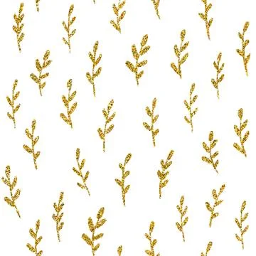 Seamless pattern with gold glitter Stock Illustration