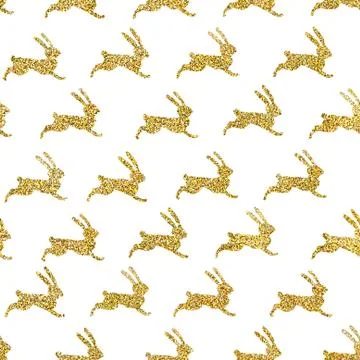Seamless pattern with gold glitter Stock Illustration