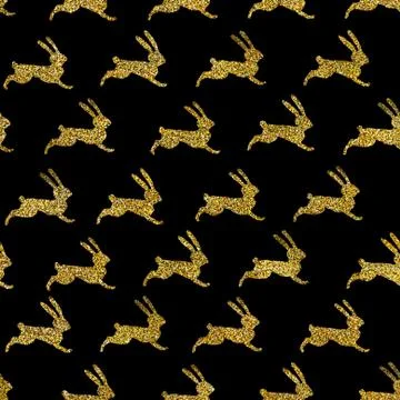 Seamless pattern with gold glitter Stock Illustration